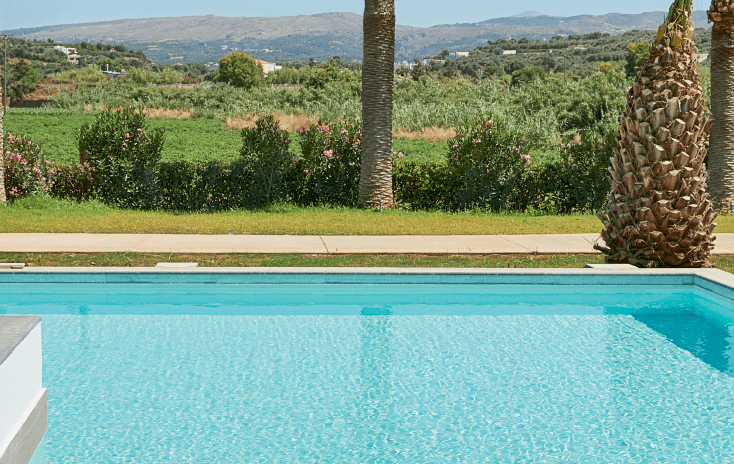 Swim Up White Room, Pool Sunbed